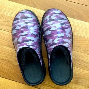 Purple Camo Clogs